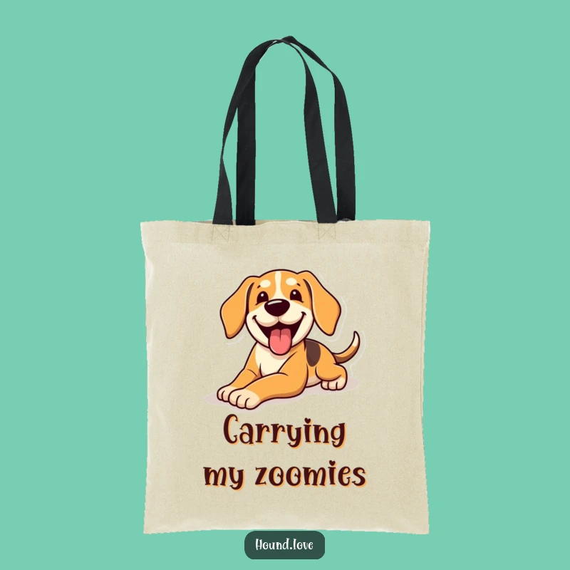 Funny Sliding Hound Tote Bag: Carry Your Laughs, Practical Funny Gift