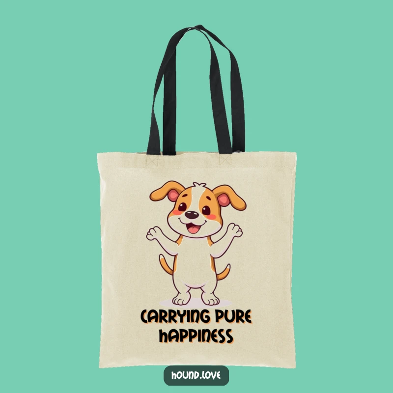 Funny Hound Dance Tote Bag - Stylish & Humorous Carry-All for Dog Lovers