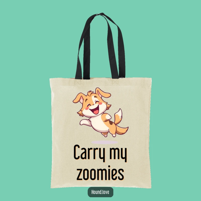 Funny Gleeful Hound Tote Bag - Carry Your Joy and Essentials in Style!