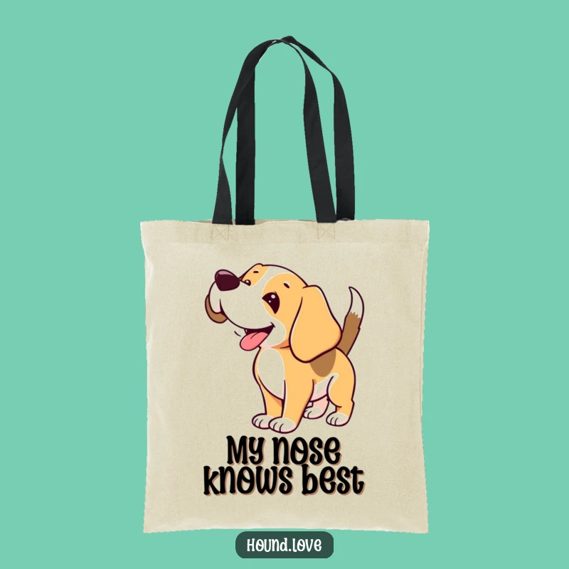Funny Sniffing Hound Tote Bag: Hilarious Canine Accessory Gift
