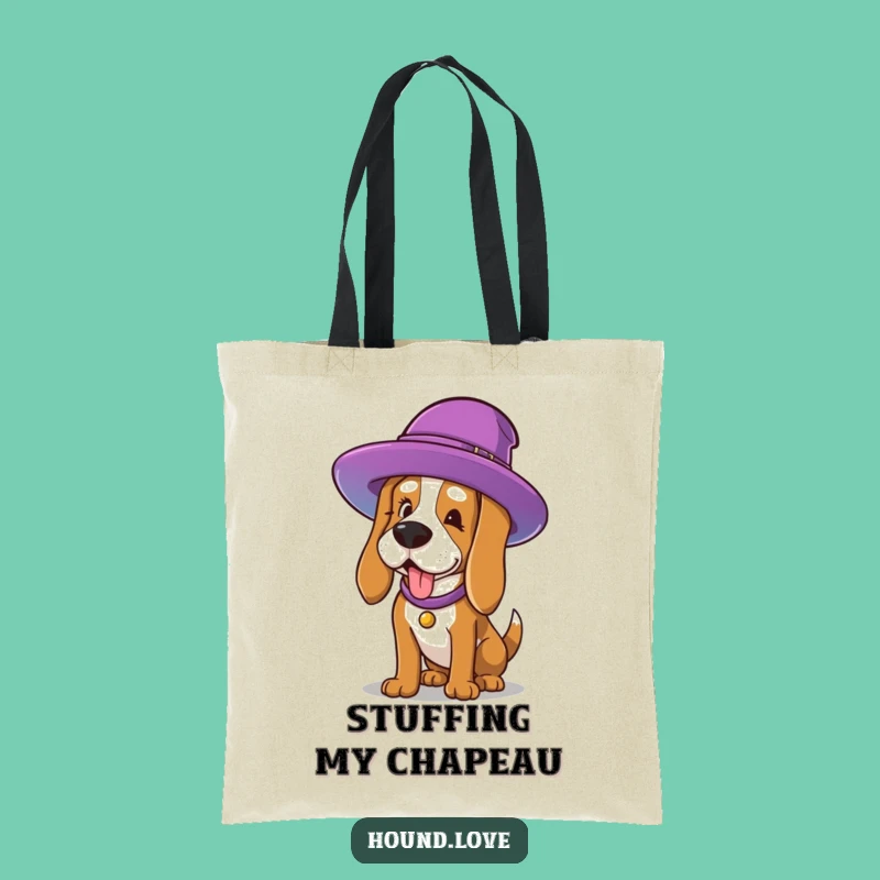 Funny Hat Hound Tote Bag: Carry Your Style (and Giggles) with Flair